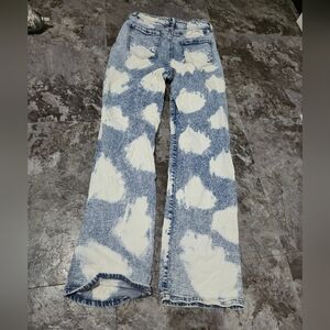 RUE 21 Blue White Skater Jeans Size 6